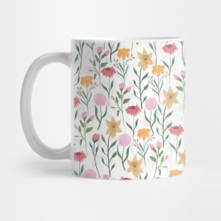 Colorful Wildflower Watercolor Design Mug